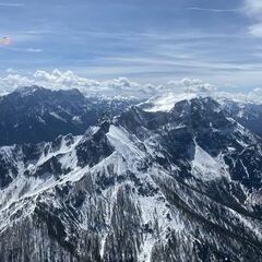 Flugwegposition um 11:08:39: Aufgenommen in der Nähe von St. Gallen, Österreich in 2123 Meter